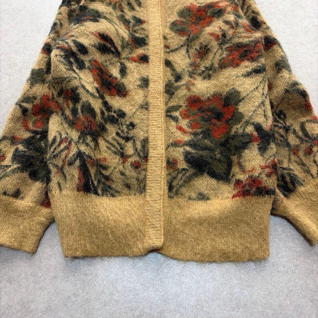 AMERI♡3WAY NOSTALGIC RUG KNIT フラワー ジャガード