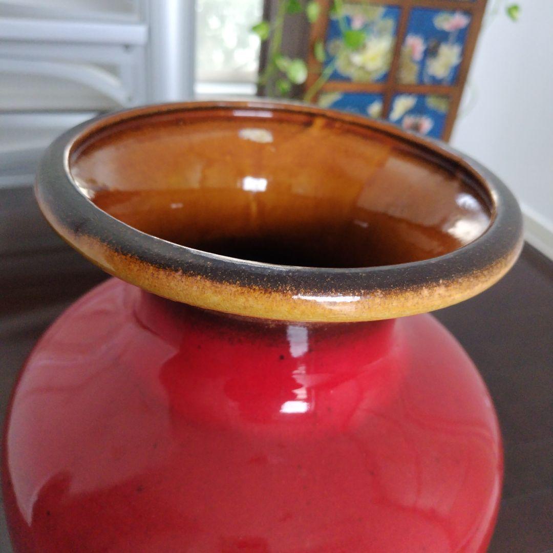 美品！ヴィンテージドイツ製 50-70年代FAT LAVA フラワーベース大型