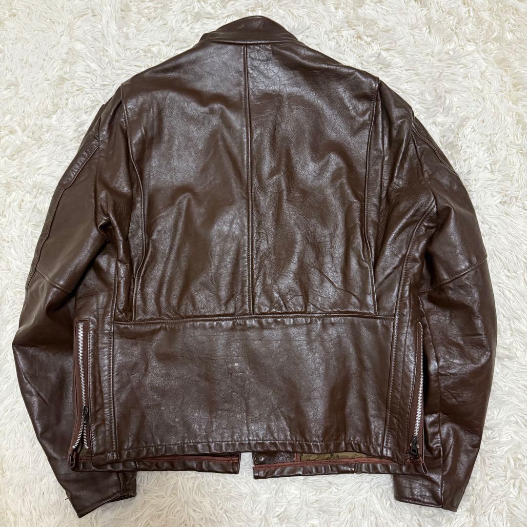 80年代　シアーズ　シングルライダースジャケット　42