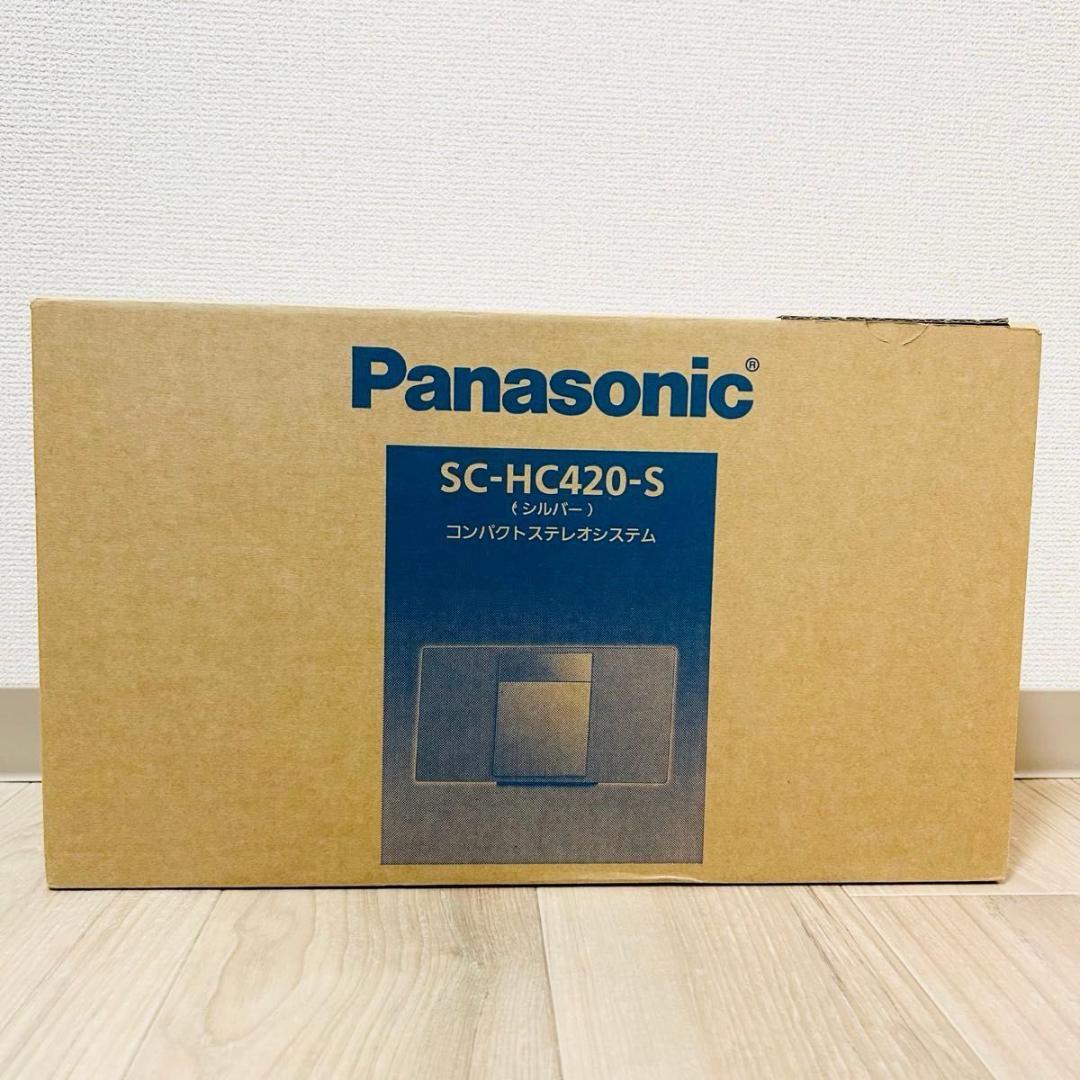パナソニック SC-HC420-S コンパクトステレオ Bluetooth CD