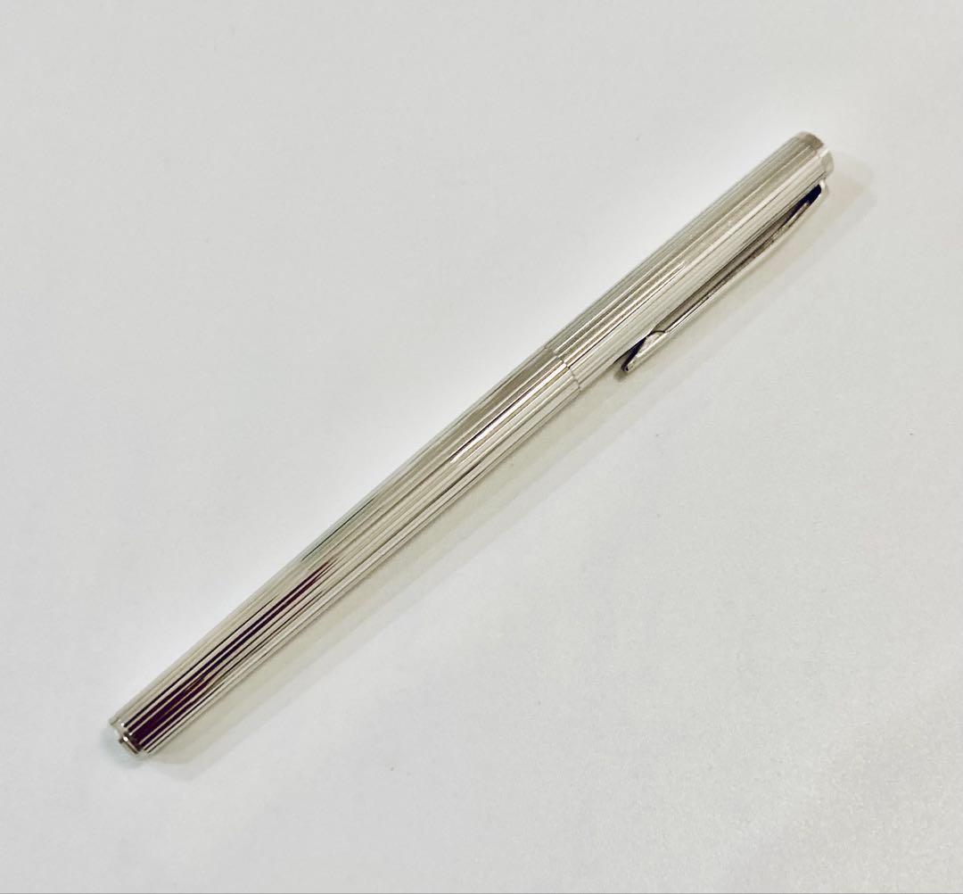 プラチナ仕上げ◆モンブラン 高級万年筆 ノブレスMONTBLANC ペン先14K