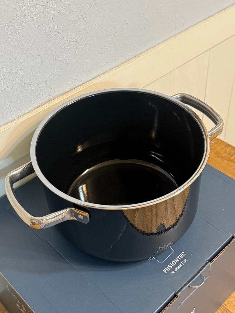 新品 フュージョンテック ミネラル ハイキャセロール 20cm BL