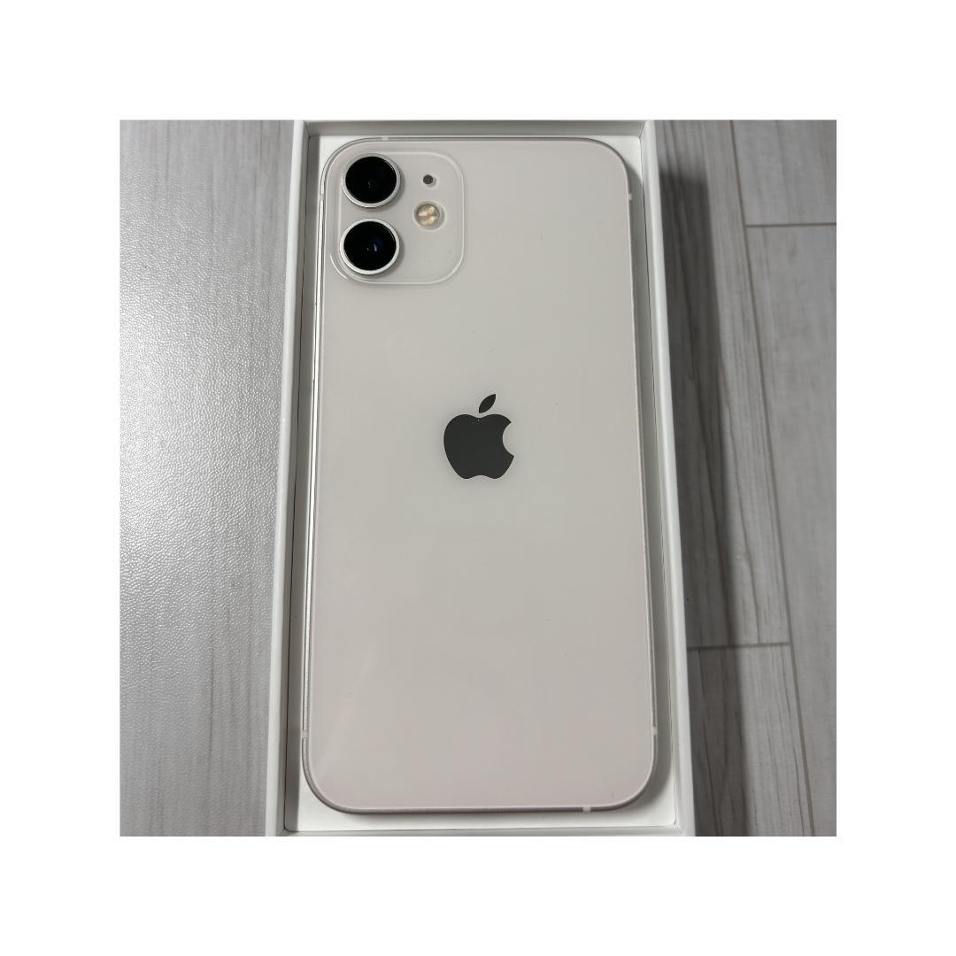 iPhone 12 mini ホワイト 64GB 新品バッテリー　液晶漏れ有り