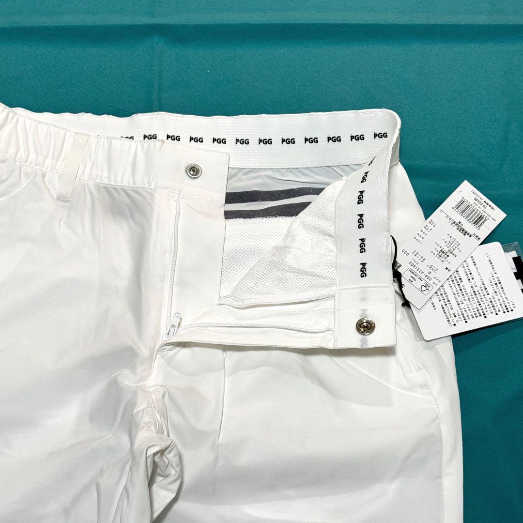新品タグ付 パーリーゲイツ PGG 白パンツ 22年モデル レディースサイズ0