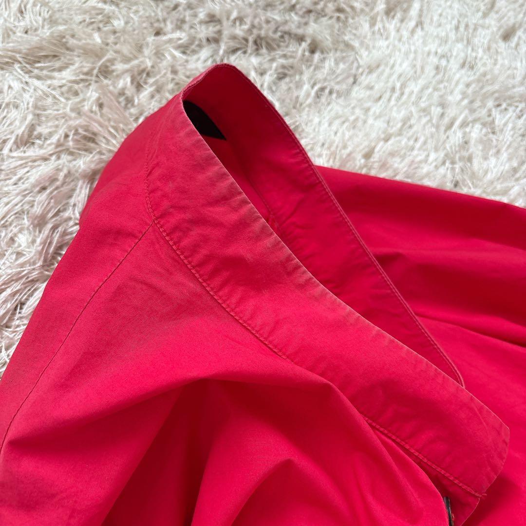 萌 モユル シャツワンピース コクーン アートデザイン バンドカラー 変形