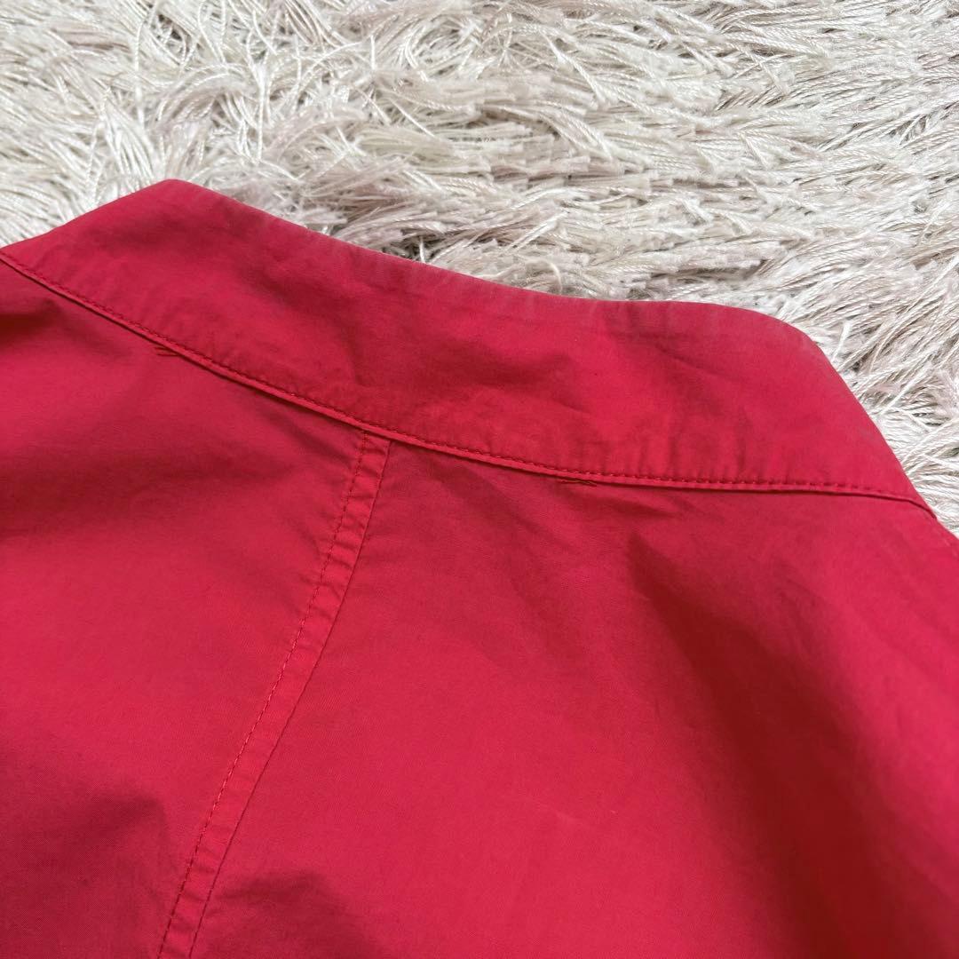 萌 モユル シャツワンピース コクーン アートデザイン バンドカラー 変形