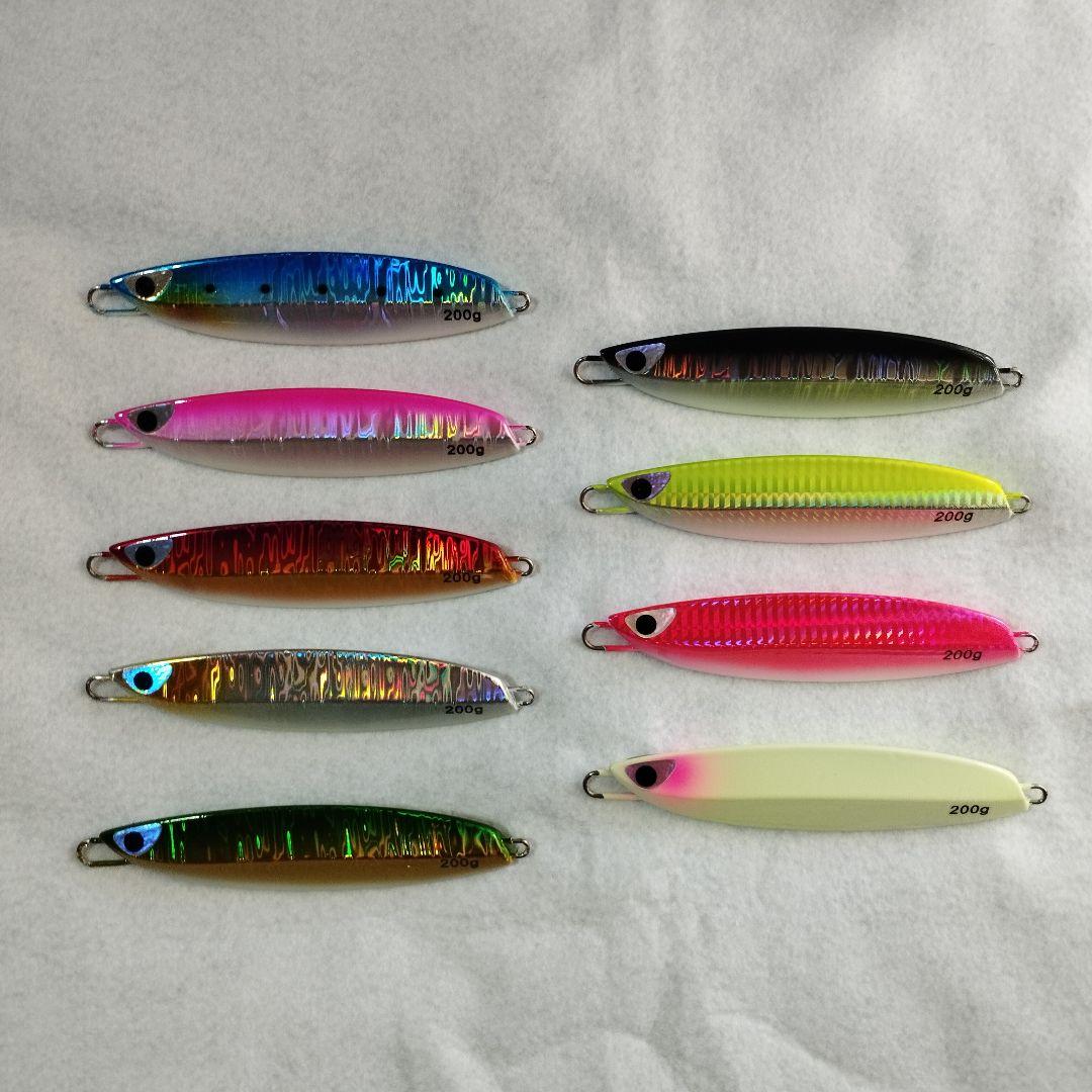 １０本 セット 180g 選べる メタルジグ TGベイト タイプ 高比重