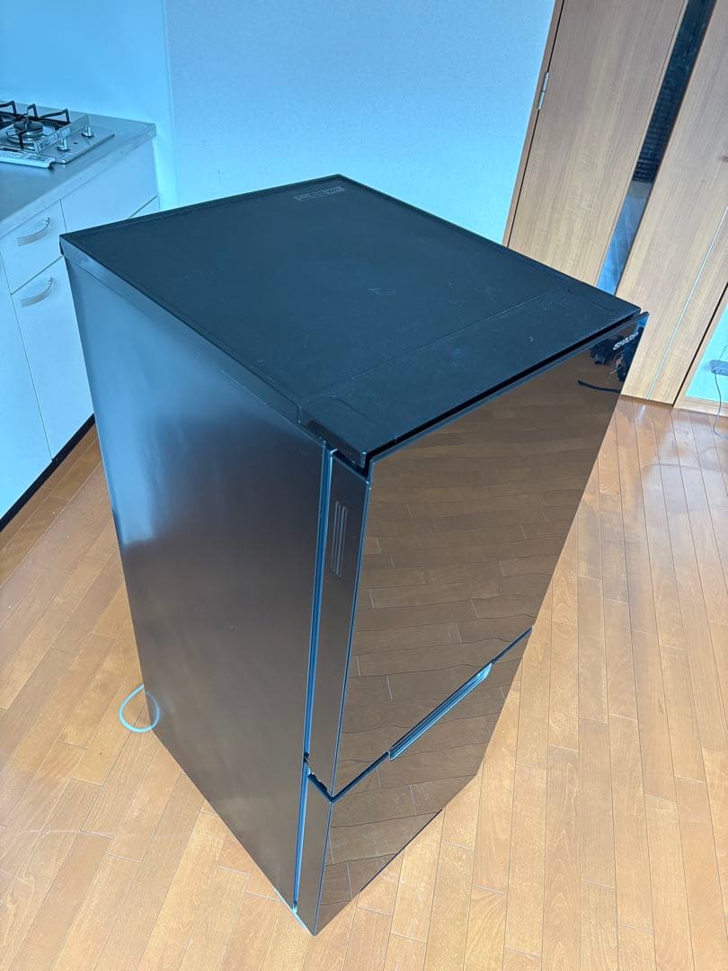 《SHARP》冷蔵庫 SJ-GD15G-B ブラック系 鏡面ドア