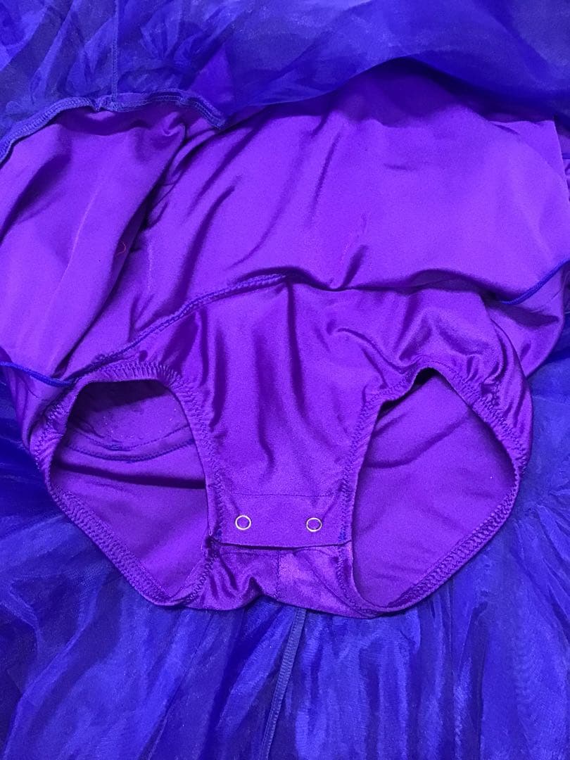 タカダンス　ドレス　ブルー　プリント花柄