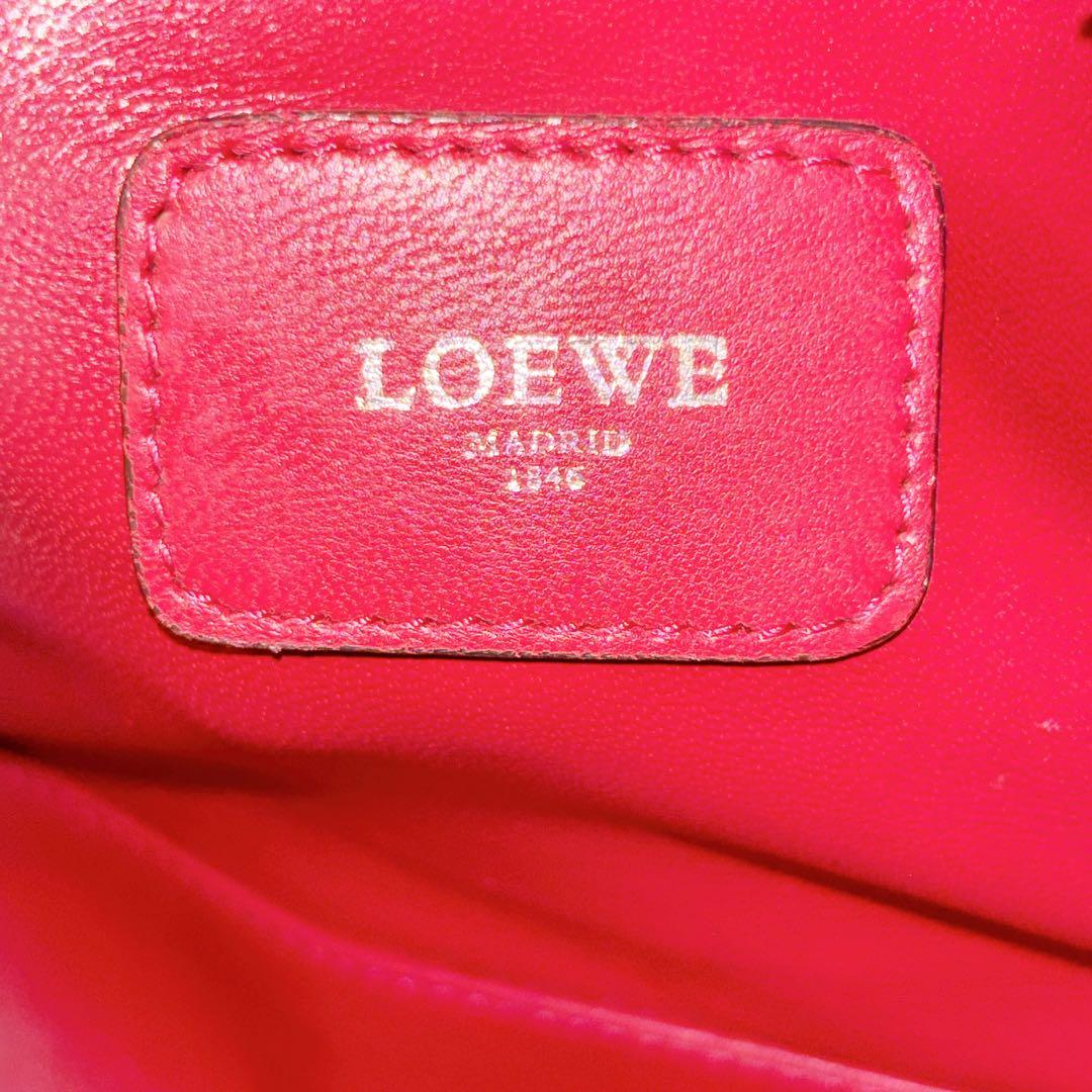 LOEWE ロエベ アマソナ28 アナグラム ハンドバッグ　ミニボストン　レザー