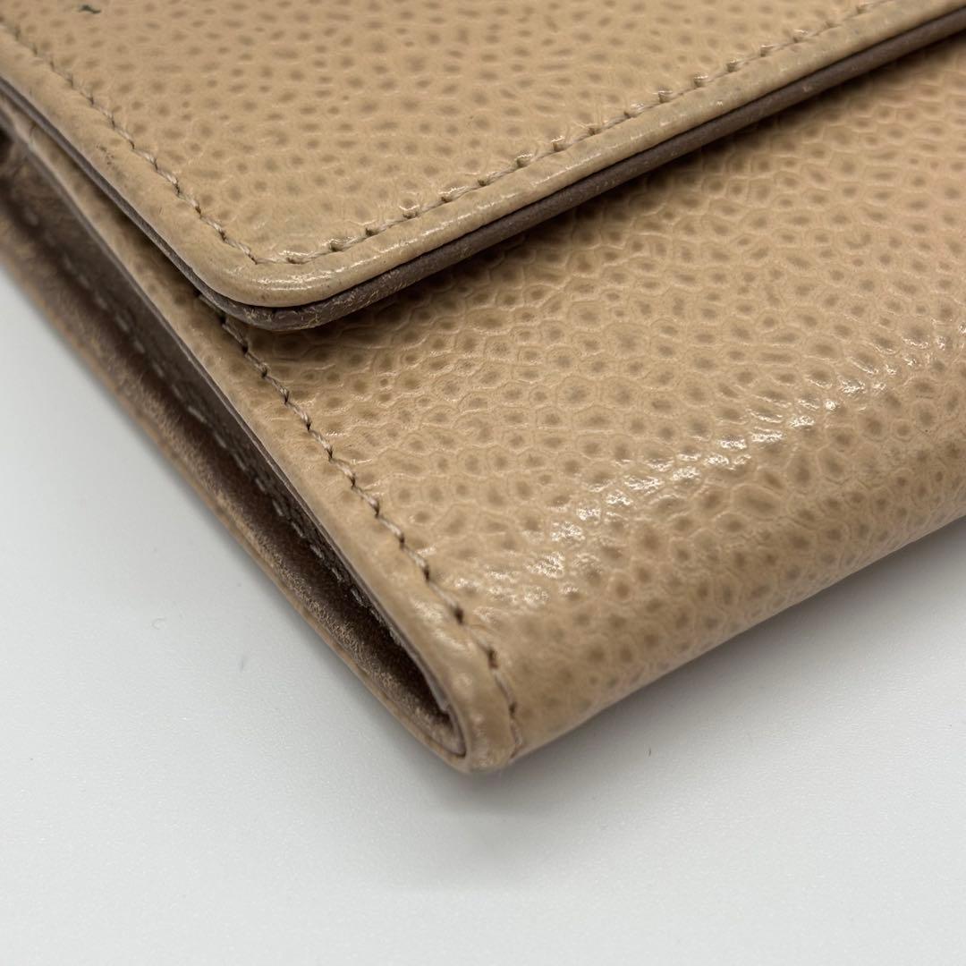 CHANEL カードケース キャビアスキン 17番台 ベージュ