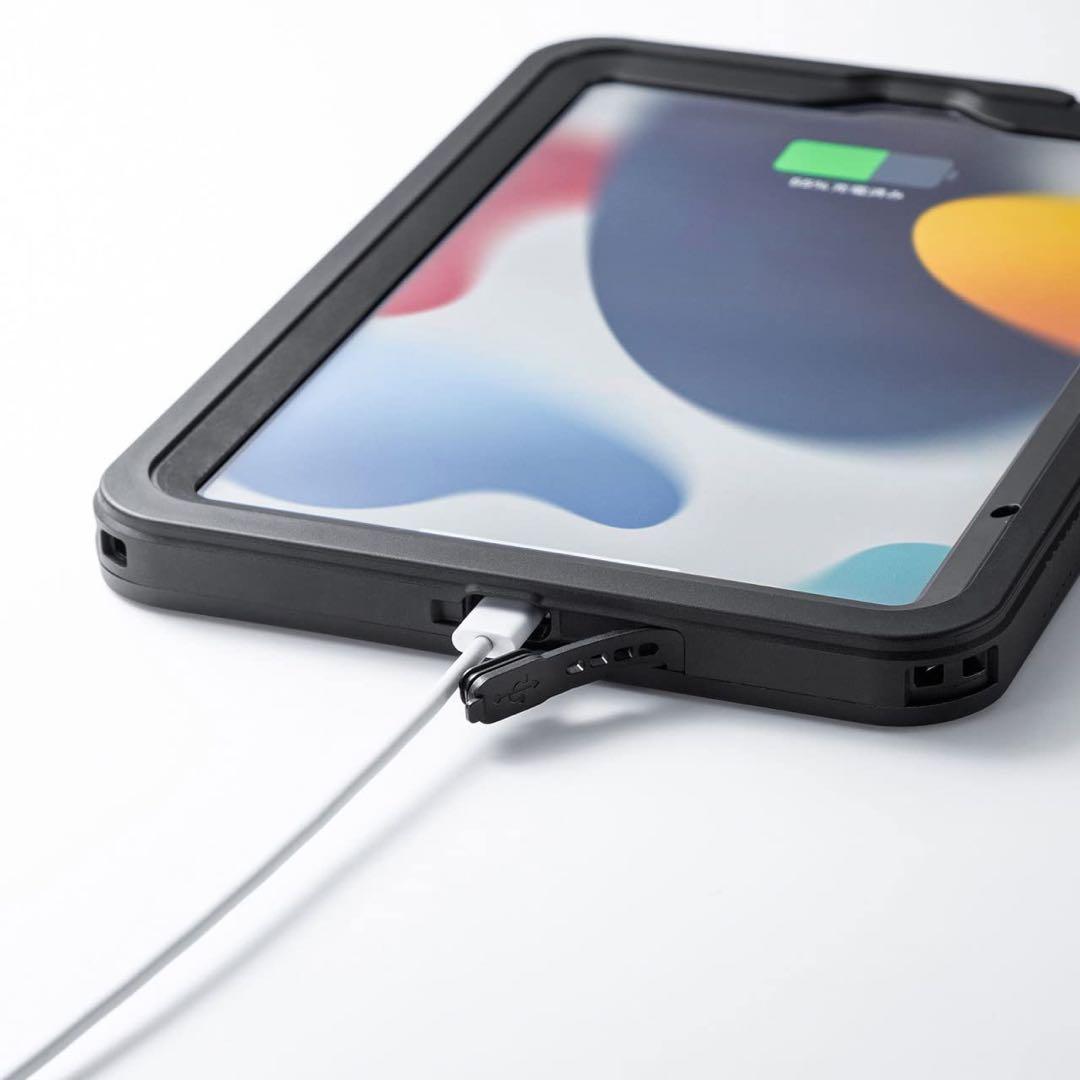 84★ iPad mini 6 ケース　防水ケース ブラック IP68準拠
