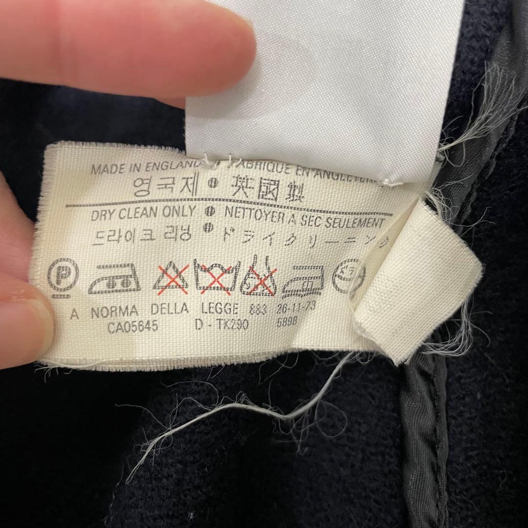 【美品】グローバーオール キングストン ダッフルコート ヘリンボーン 紺 XL