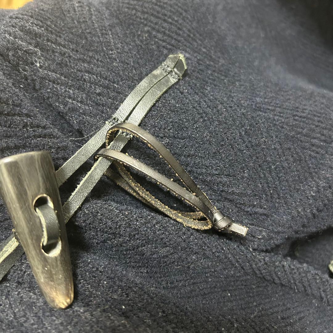 【美品】グローバーオール キングストン ダッフルコート ヘリンボーン 紺 XL