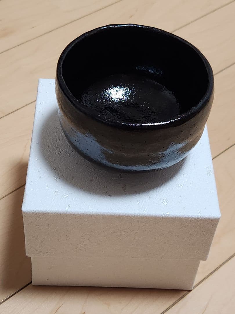 黒楽茶碗 三代目 佐々木昭楽 三彩釉