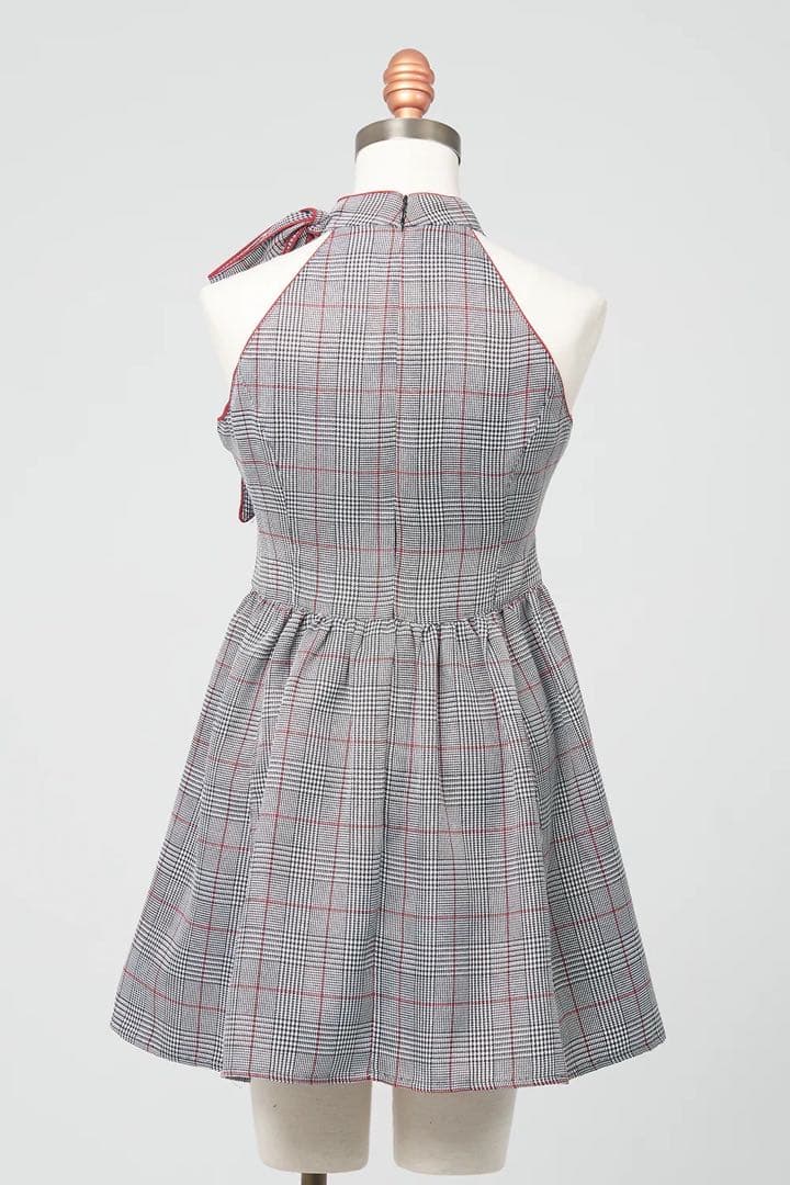 新品未使用品 BELEAR MIMI グレンチェックフレアミニ ワンピース