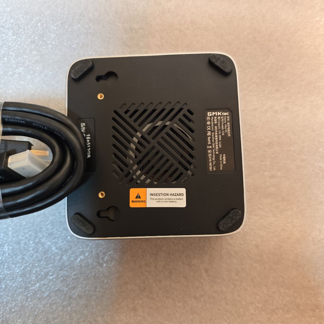 試用のみ「GMKtec NucBox G10」Ryzen5 16GB+512GB