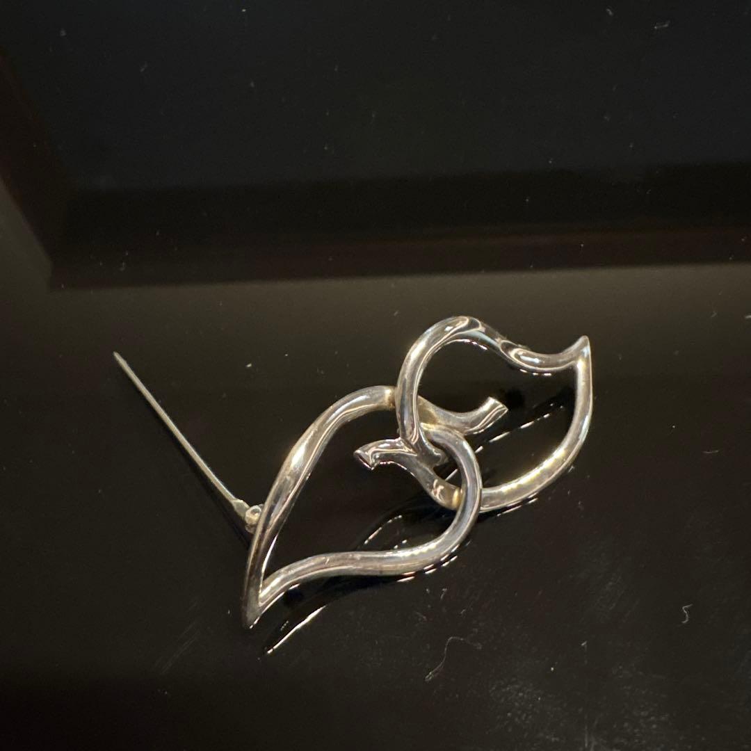 Tiffany broach ティファニーブローチ　ダブルリーフ