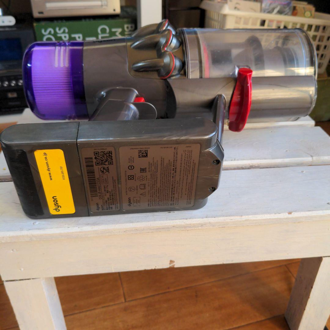 Dyson SV14コードレスクリーナー 本体 グレー/パープルスタンド付