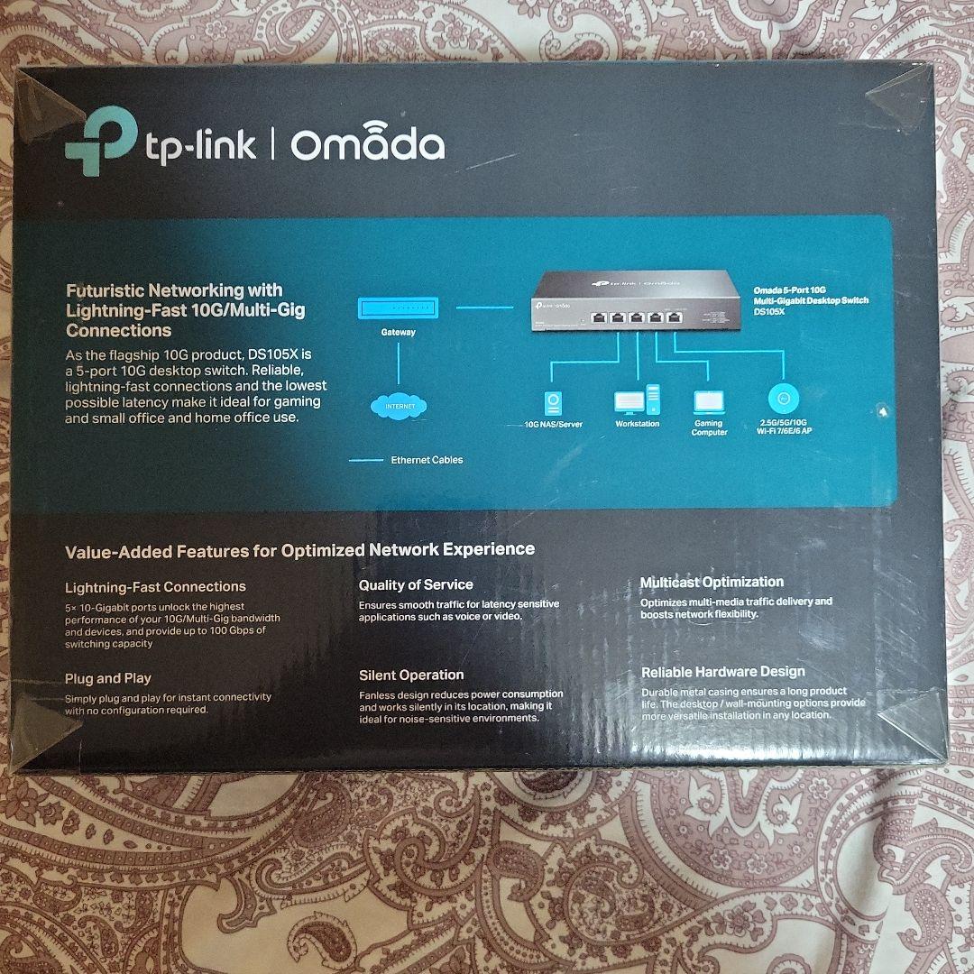 TP-Link 5ポート 全ポート10G対応 スイッチングハブ DS105X