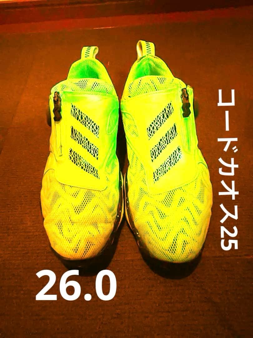 アディダス コードカオス25 BOOST ゴルフシューズ 蛍光グリーン