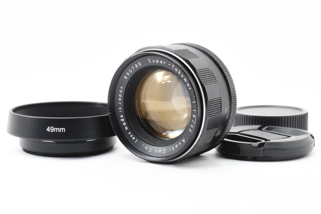 ◎前期型◎ Super Takumar 55mm F1.8 フード付 F0196