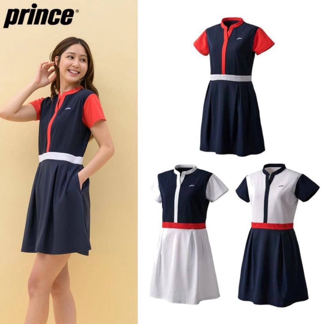 Prince ワンピースウェア　ネイビー/レッド