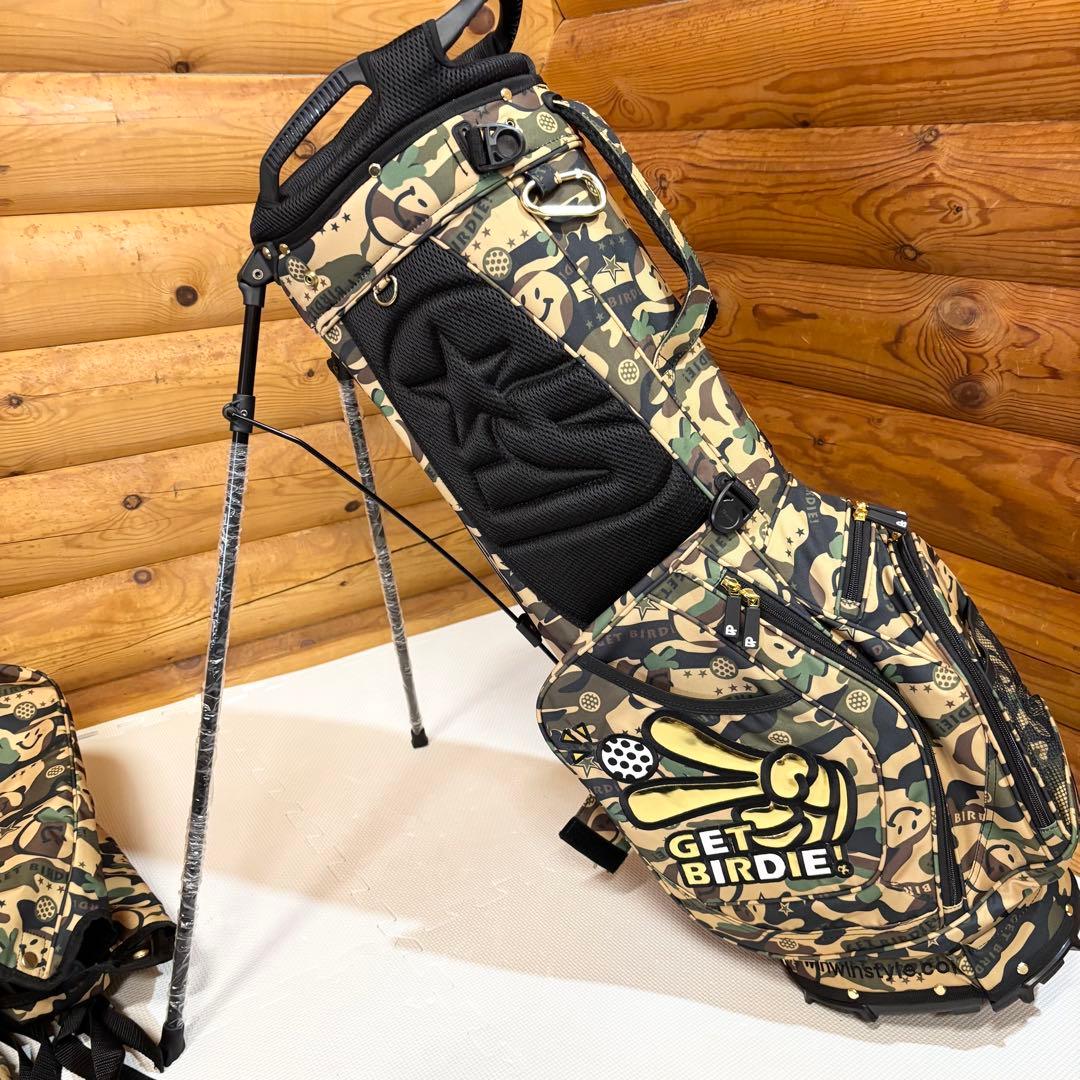 WINWIN STYLE GET BIRDIE! CAMO スタンドバッグ