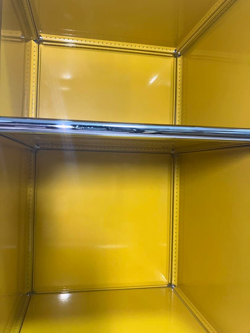 USM Haller/USM ハラー サイドテーブル 2段キャビネット/イエロー