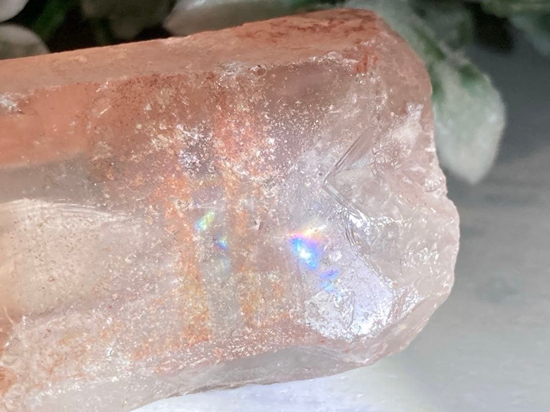 レコードキーパー　ゴイアス産　レッド　レムリアンシードクリスタル 原石　水晶